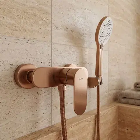 Kúpeľňové batérie REA - Sprchová batéria DROP Brush Copper REA-B2233