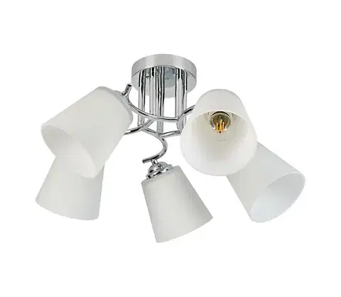 Svietidlá  Prisadené stropné svietidlo PAFOS 5xE27/15W/230V v lesklom chróme ML2261