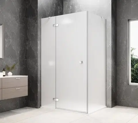 Sprchové dvere POLYSAN - GLOBE CHROME obdĺžniková sprchová zástena 1000x900, matné sklo, ľavá GB1010-3315MLC