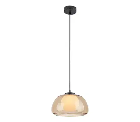 Svietidlá Rabalux 72273 - Luster na lanku ELOWEN 1xG9/5W/230V hnedá/dymová 72273