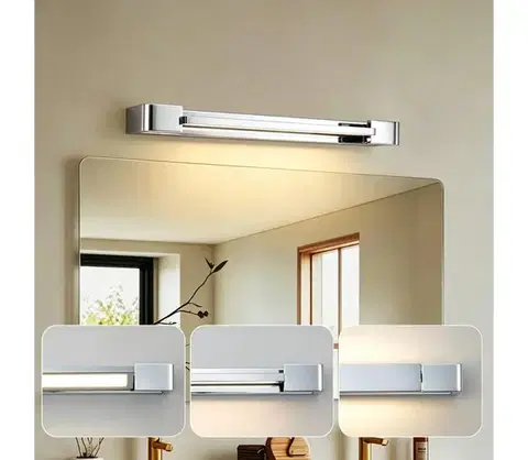 Kúpeľňové zrkadlá BRILAGI - LED kúpeľňové osvetlenie zrkadla AQUA LINE LED/12W/230V 45 cm IP44 lesklý chróm BRI922