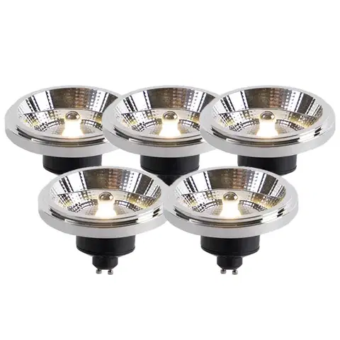 LED osvetlenie Sada 5 LED žiaroviek AR111 GU10 11W 2000K-3000K Stmievateľné do teplej