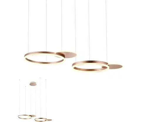 Svietidlá Redo 01-2607 - LED Stmievateľný luster na lanku SIGUA LED/99W/230V 3000K hnedá 01-2607