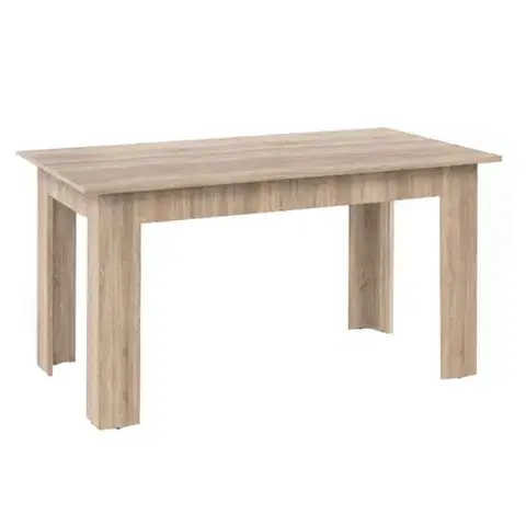 Jedálenské stoly KONDELA General New jedálenský stôl 140x80 cm dub sonoma