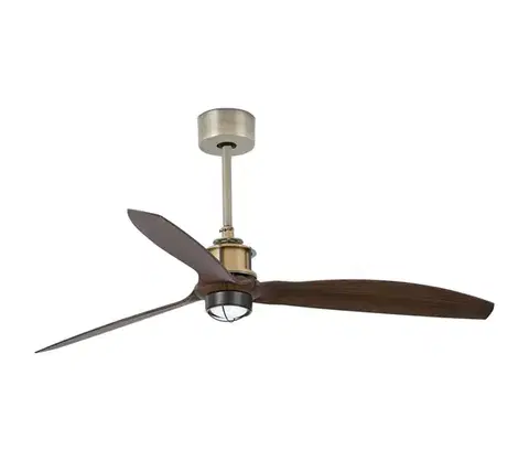 LED osvetlenie FARO Barcelona FARO 33398WT1N-LED stmievateľný látor JUST FAN M 16W/230V priemer 128 cm hnedá/mosadz WT + DO 33398WT1N