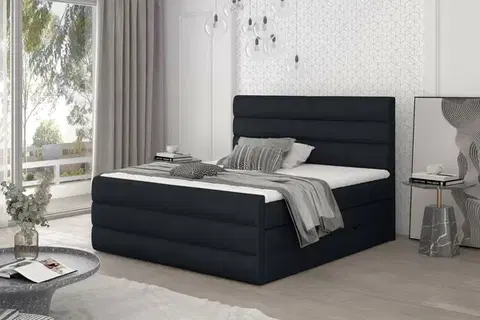 Manželské postele CATARINE 03 boxspringová posteľ 140x200, Kronos 07