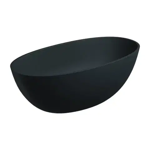 Vane OMNIRES - SHELL M+ vaňa voľne stojaca, 148 x 75 cm, matná čierna láva SHELL148WWBLV