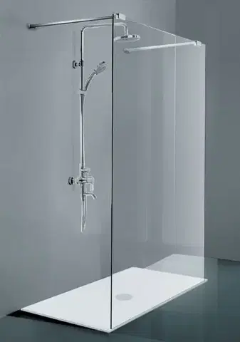 Sprchovacie kúty HOPA - Walk-in sprchovací kút CALA - Farba rámu zásteny - Hliník chróm, Rozmer A - 120, Smer zatváranie - Univerzálny Ľavé / Pravé, Výplň - Číre bezpečnostné sklo - 8 mm, Výška - 195 BCCALA12CC
