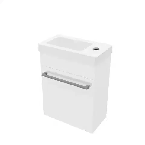 Kúpeľňové skrinky Kúpeľňová zostava Laura D40 1D bianco lucido