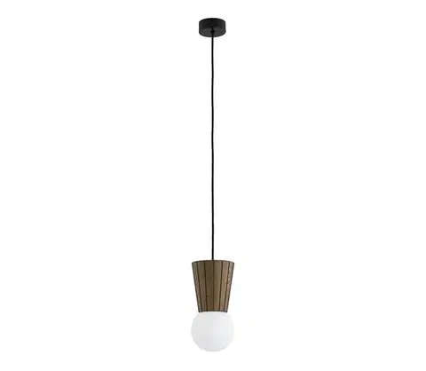 Svietidlá Argon 8952 - Kúpeľňové závesné svietidlo na lane VOLANTE 1xG9/6W/230V IP44 hnedé 8952