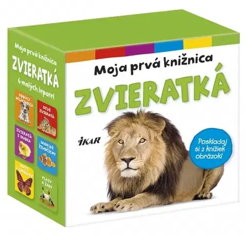 Leporelá, krabičky, puzzle knihy Moja prvá knižnica – Zvieratká, 2.vydanie - Kolektív autorov