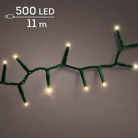 Vybavenie a dekorácie bytu Vianočné svetielka LED 500L 495522 WW ZEW GREEN