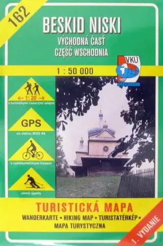 Turistika, skaly Beskid Niski - východná časť SK/PL - TM 162 - 1:50 000