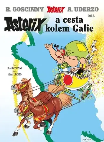 Komiksy Asterix 5: Asterix a cesta kolem Galie, 5. vydání - René Goscinny,Albert Uderzo,Edda Němcová