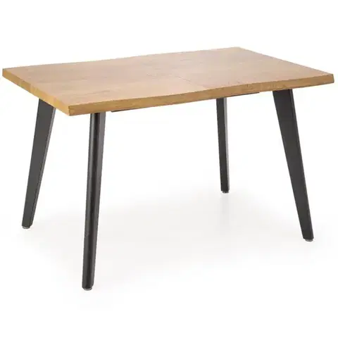 Jedálenské stoly Stôl Dickson 2 88x150 mdf/oceľ – prirodzené/čierna