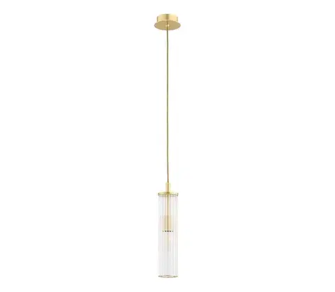 Svietidlá Argon 8489 - Luster na lanku HAMPTON 1xE14/7W/230V zlatá 8489