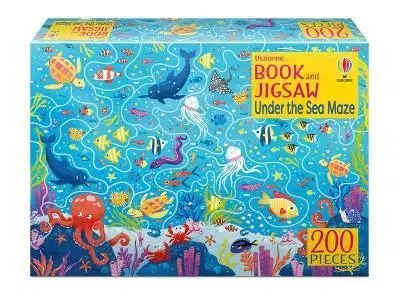 Pre deti a mládež - ostatné Book and Jigsaw Under the Sea Maze - Smith Sam,Valeria Danilova