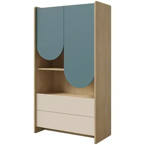 Regály Regál Lexi 6 Cremona/Macadamia/Morská