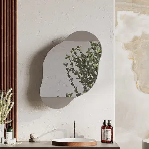 Kúpeľňové skrinky Kúpeľňová skrinka Cloud Storage Bathroom Wall Mirror - Light Mocha