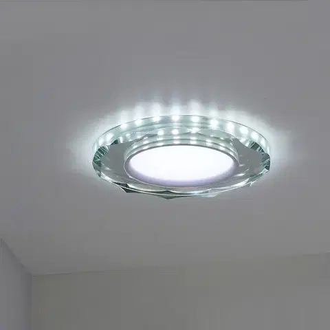 Bodové svetlá Stropné bodové svietidlo Ssp-25 Ch/Tr+Wh 8W Led 230V prstencové LED biele - POSLEDNÉ KUSY