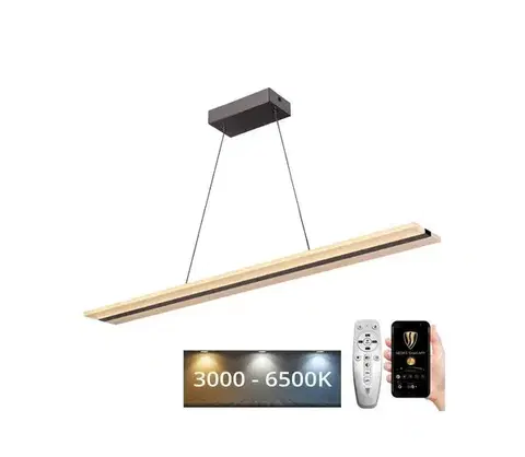 Svietidlá  LED Stmievateľný luster na lanku LED/40W/230V 3000-6500K chróm + diaľkové ovládanie J4304/CH