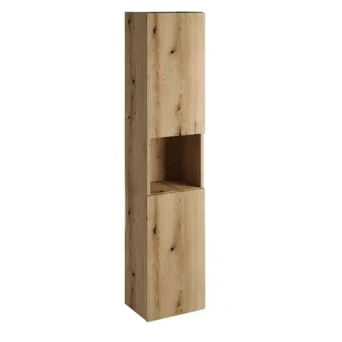 Skrinky do kúpeľne ArtCom Vysoká skrinka do kúpeľne NOVA Oak 80-03-2D
