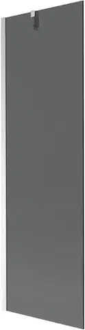 Sprchové dvere MEXEN/S - Next vaňová zástena FIX 60 x 150, grafit, chróm 895-060-000-00-40-01