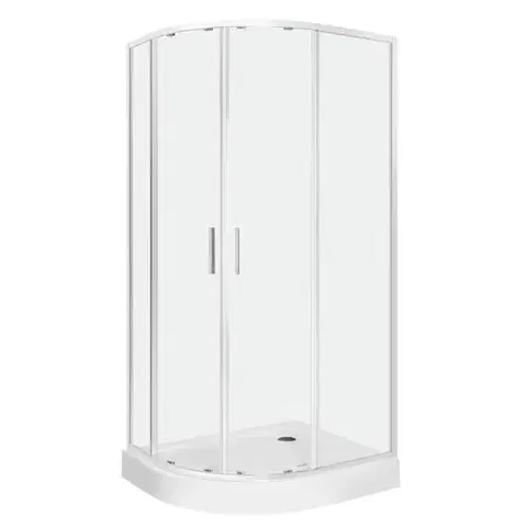Sprchovacie kúty Sprchovací kút 80 x 100 cm Kerra Solid RA 80x100 CHR, ľavý, s vaničkou 5907548124562