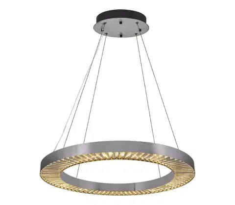 Svietidlá  LED luster na lane JESI LED/85W/230V 3000K priemer 80 cm strieborný 701CHD1393