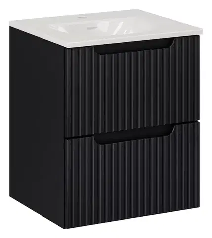 Skrinky do kúpeľne ArtCom Kúpeľňová skrinka s umývadlom NOVA Black U50/1 | 50 cm
