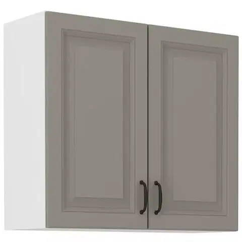 Kuchynské skrinky visiace Kuchynská skrinka Stilo claygrey/biely 80g/72 2f