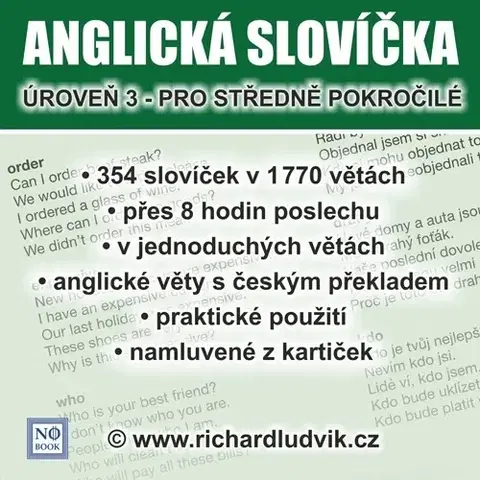 Jazykové učebnice - ostatné Ludvík Richard Anglická slovíčka - úroveň 3 pro středně pokročilé