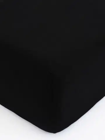 Plachty MKLozkoviny.sk Jersey plachta Classic 200 × 200 cm - čierna