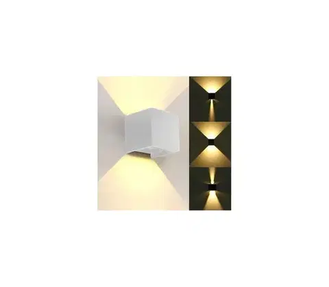Svietidlá  LED Vonkajšie nástenné svietidlo KREON 2xLED/3W/230V IP54 4000K biela SKU013634