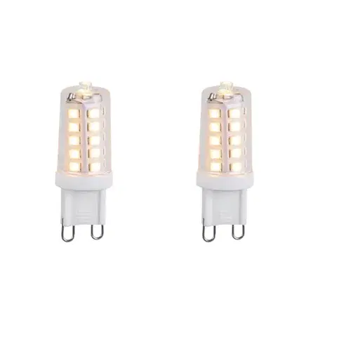 LED osvetlenie Sada 2 stmievateľných LED žiaroviek G9 3,2 W 250 lm 2200 K