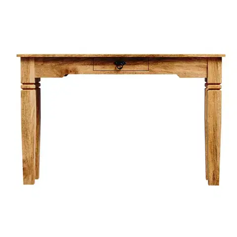 Konzolové stolíky Konzolový stolík Guru 110x76x35 indický masív mango