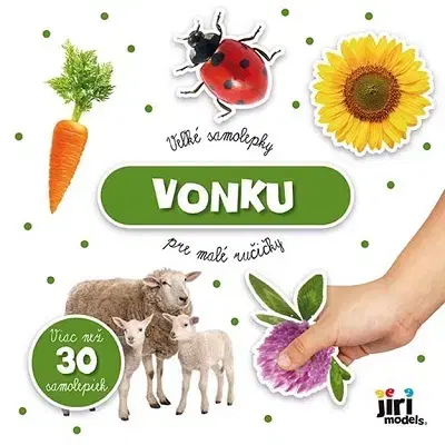 Nalepovačky, vystrihovačky, skladačky Veľké samolepky pre malé ručičky - Vonku