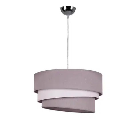 Svietidlá  - Luster na lanku TRIO 1xE27/40W/230V pr. 45 cm šedá/biela 8297