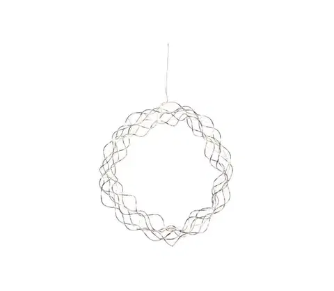 Vianočné dekorácie Eglo 411015 - LED Vianočná dekorácia CURLY 30xLED/0,064W/230V lesklý chróm 411015