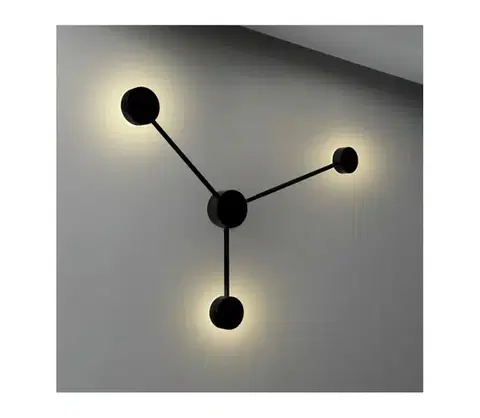 Svietidlá  LED Nástenné svietidlo JOY 3xGX53/6W/230V čierna 326287