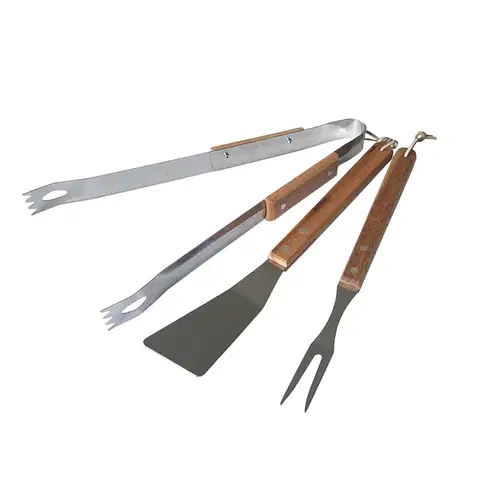 Grilovacie náradie NABBI AE189 grilovacie náradie drevo / chróm