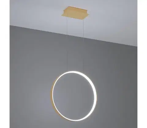 Svietidlá Thoro TH.221 - LED Luster na lanku RIO LED/30W/230V CRI95 4000K pr. 55 cm zlatá TH.221