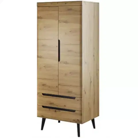 Šatníkové skrine Skriňa Nordi NSZ80 dub Artisan