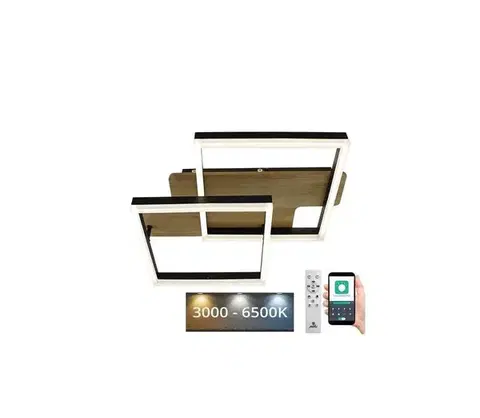 Svietidlá  LED Stmievateľné stropné svietidlo LED/85W/230V 3000-6500K + diaľkové ovládanie TA1302/BW