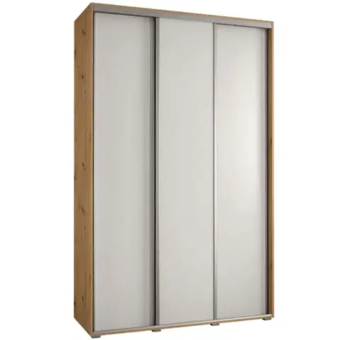 Šatníkové skrine Skriňa 45 Canaris 1 170 artisan/biela/silver