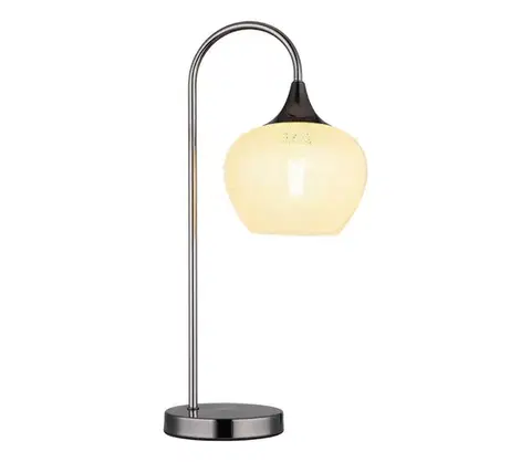Lampy Globo 15548TK - Stolná lampa MAXY 1xE27/40W/230V biela/antracit 15548TK