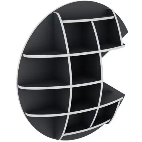 Kancelárske police Polička Matrix Shelf III grafit/biela
