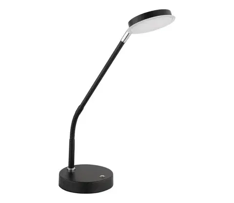 Lampy Globo 58504TS - Dotykovo stmievateľná LED stolná lampa SILVIO LED/6,5W/230V čierna 58504TS