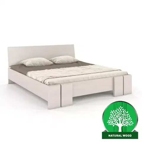 Dvojlôžkové postele Posteľ borovicová Skandica Vestre maxi 140X200 biela