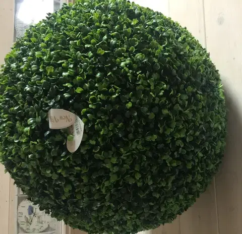 Umelé kvety MAKRO - Dekorácia guľa zelená 55cm
